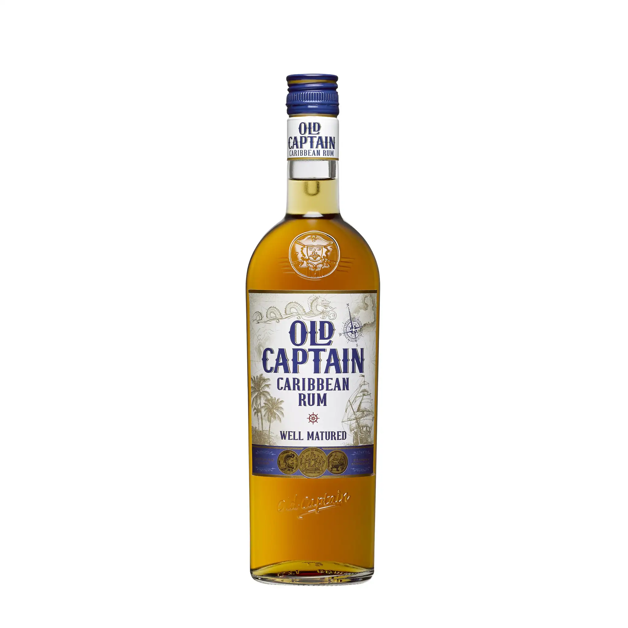 Old Captain Caribbean Rum Well Matured