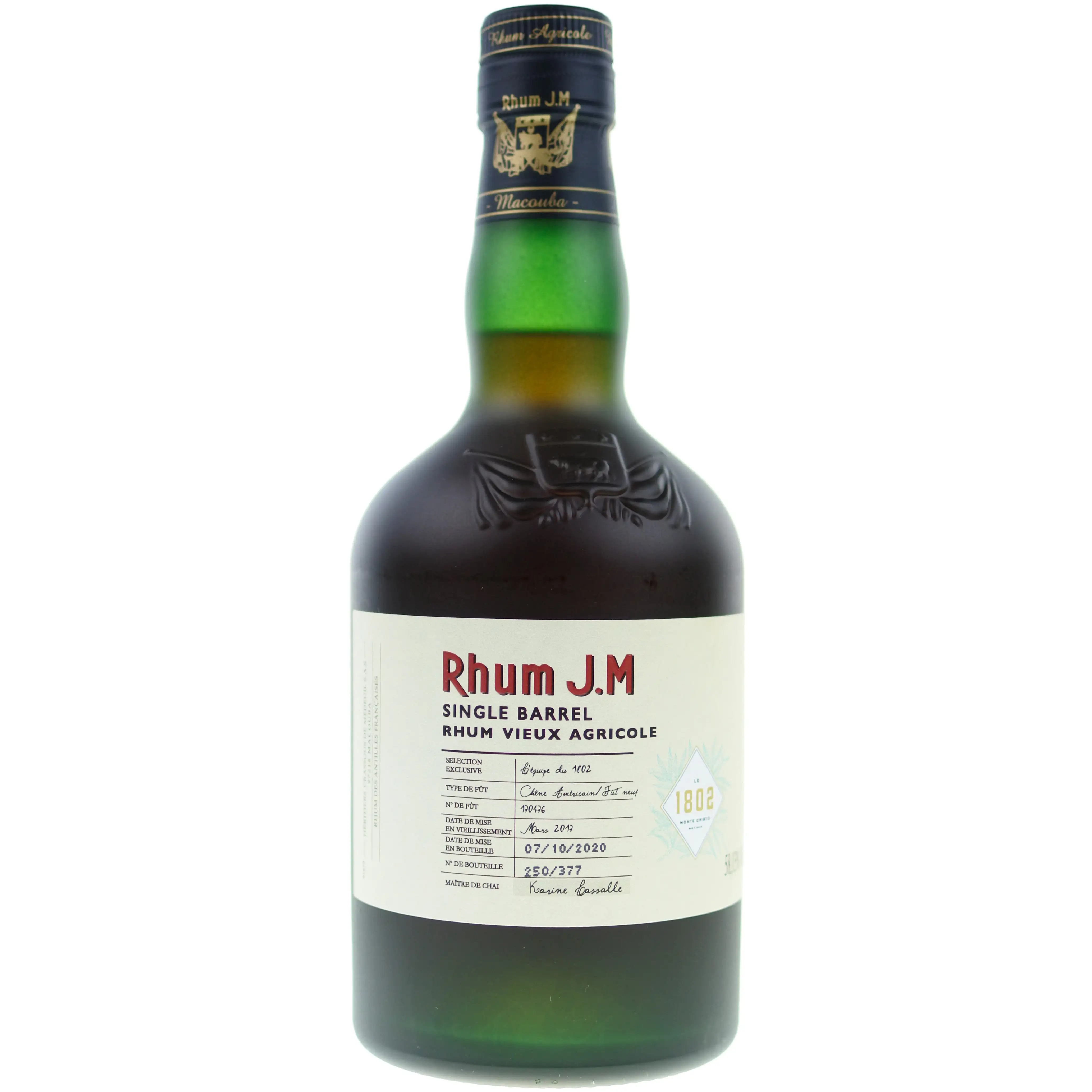 Bar 1802 Rhum J.M Single Barrel 2017