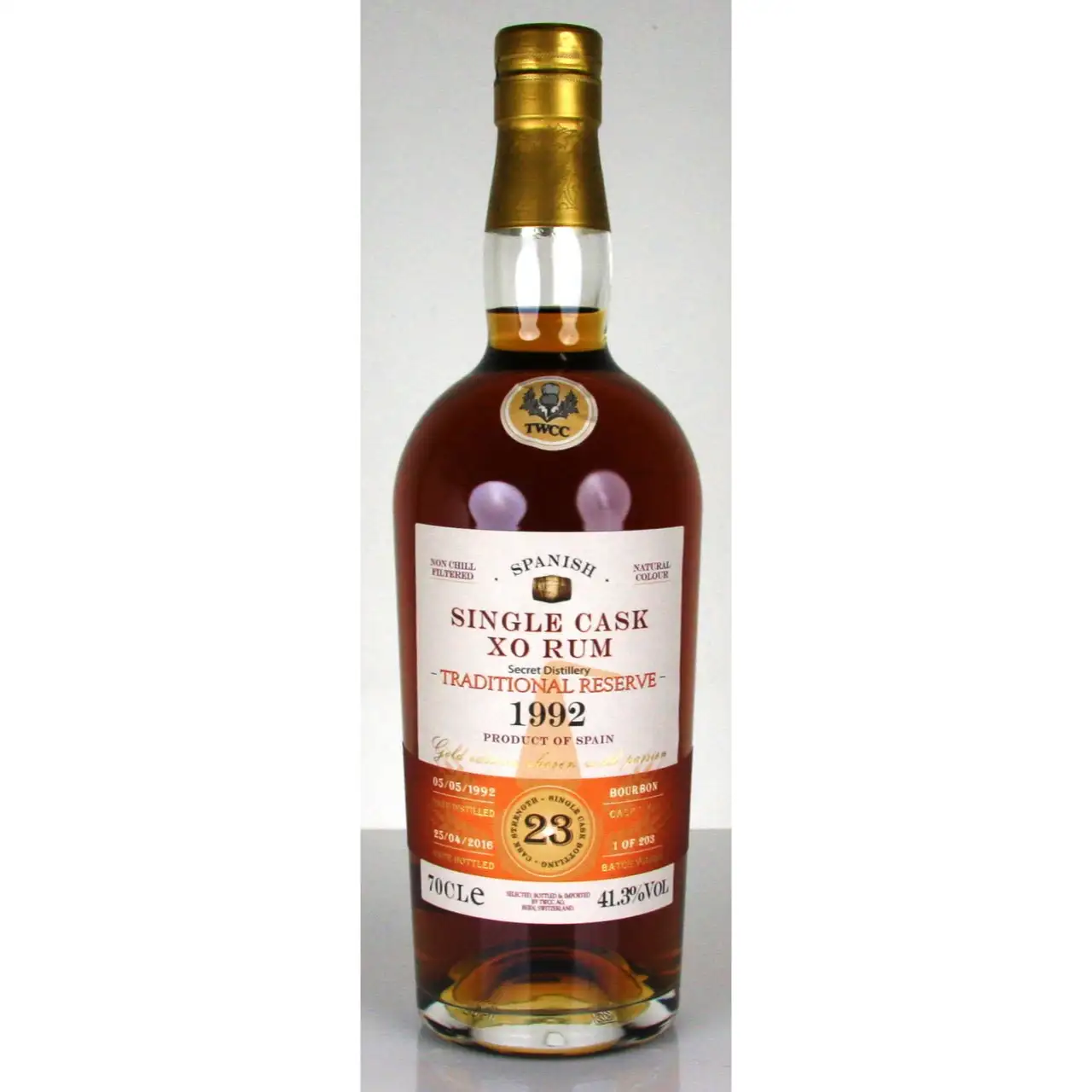 The Whisky Cask Company Single Cask XO Rum - Traditional Reserve 1992